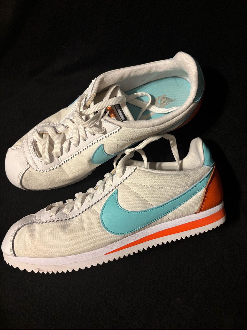 Nike womens Classic Cortez Premium 'Light Aqua'